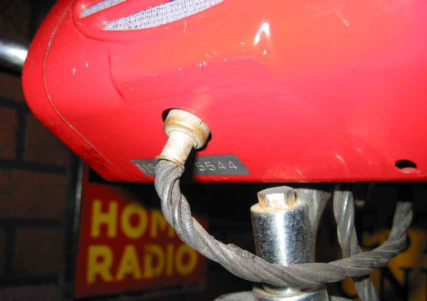 1940 Motorola B-150 Bicycle Radio Battery Cable Connection