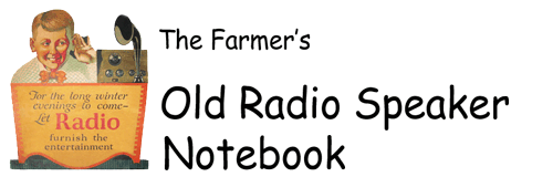 The Farmer's Old Radio Speaker Notebook Logo