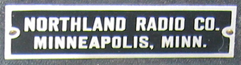 Northland Radio Co. Minneapolis name tag