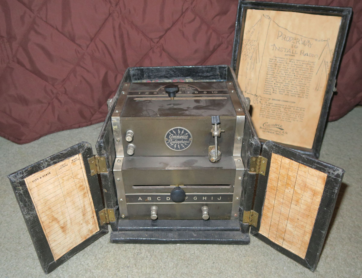Commerce Radiophone crystal radio