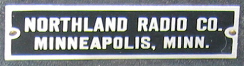 Northland Radio Co. Minneapolis name tag